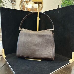 Bally Dark Brown Leather Satchel